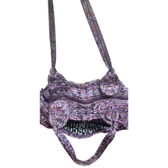 Marc By Marc Jacobs Shoulder Handbag Purple Abstract Print Crossbody Tote - Picture 6 of 15
